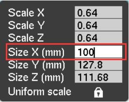 3d打印機打印尺寸對比圖